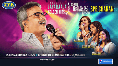 SPB Charan`s “ONE MAN SHOW” Hits of Ilayaraja cover picture