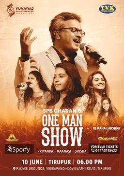 SPB CHARAN'S ONE MAN SHOW event poster